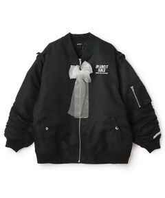 by LOVEiT / バイ ラビット ブルゾン | 2WAYリボンMA-1