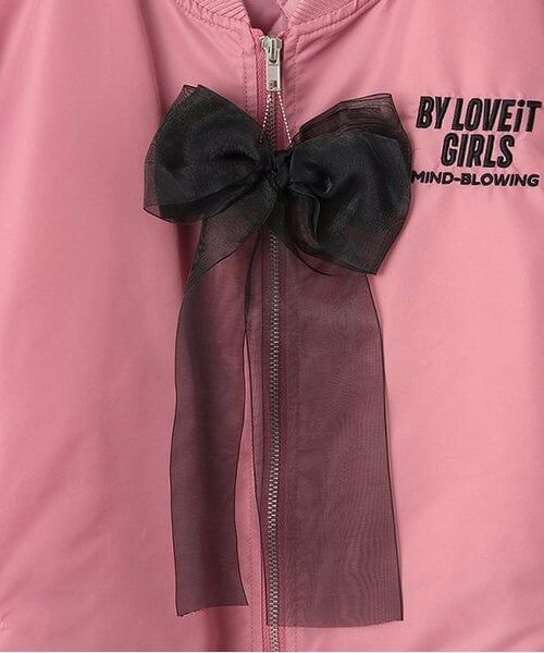 by LOVEiT / バイ ラビット ブルゾン | 2WAYリボンMA-1 | 詳細3