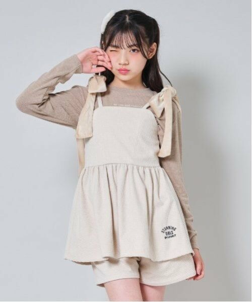 by LOVEiT / バイ ラビット ミニ丈・ひざ丈ワンピース | ジャンスカショートパンツセット | 詳細13