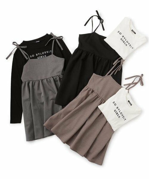 by LOVEiT / バイ ラビット ミニ丈・ひざ丈ワンピース | TRジャンスカTシャツセット | 詳細14