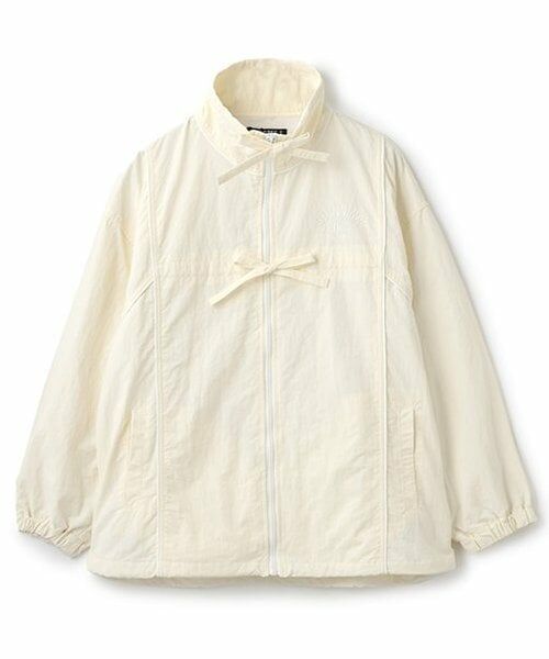 by LOVEiT / バイ ラビット ブルゾン | 裾ドロストリボンデコマンパ（アイボリー）