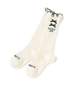 by LOVEiT / バイ ラビット ソックス | リボンハイソックス
