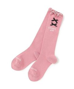 by LOVEiT / バイ ラビット ソックス | リボンハイソックス