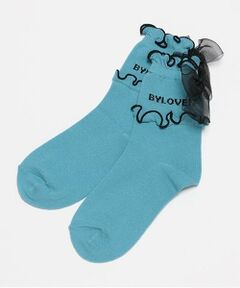 by LOVEiT / バイ ラビット ソックス | メロウリボンクルーソックス
