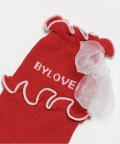 by LOVEiT / バイ ラビット ソックス | メロウリボンクルーソックス | 詳細1