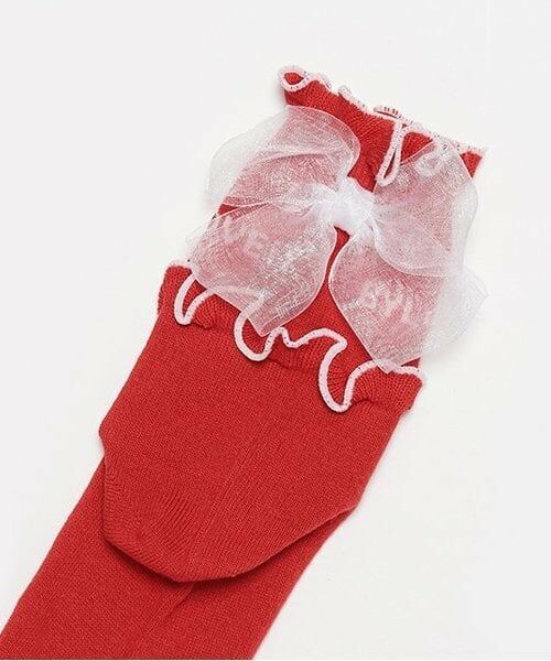 by LOVEiT / バイ ラビット ソックス | メロウリボンクルーソックス | 詳細4