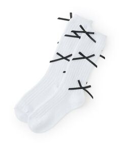 by LOVEiT / バイ ラビット ソックス | リボンハイソックス