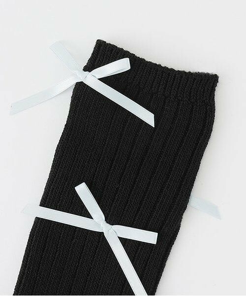 by LOVEiT / バイ ラビット ソックス | リボンハイソックス | 詳細1