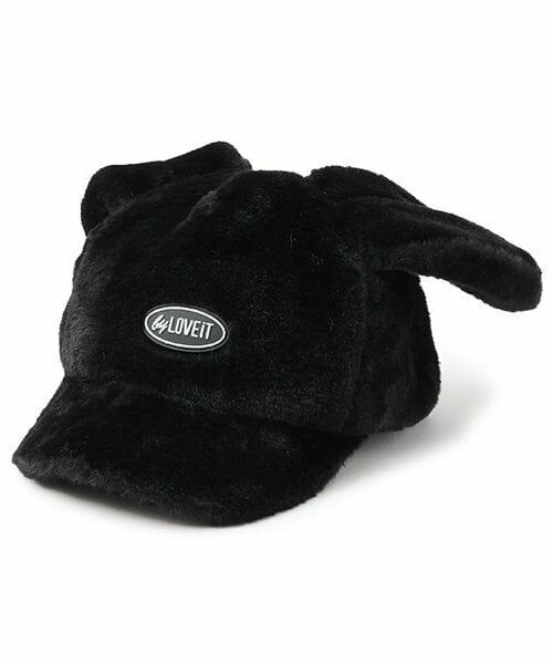 by LOVEiT / バイ ラビット キャップ | ウサミミキャップ（黒）