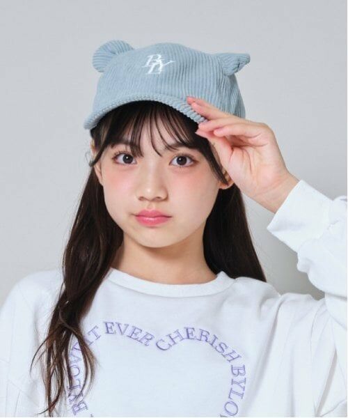 by LOVEiT / バイ ラビット キャップ | クマ耳キャップ（エメラルド グリーン）
