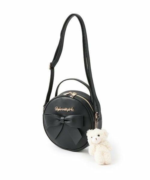 by LOVEiT / バイ ラビット ショルダーバッグ | リボンサークルバッグ（黒）