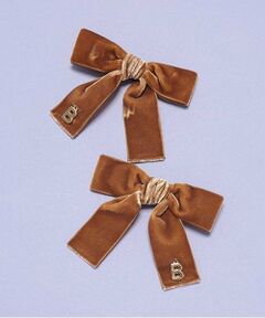 by LOVEiT / バイ ラビット ヘアピン | ベルベットリボンクリップ