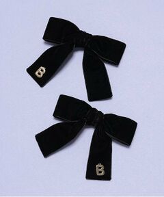 by LOVEiT / バイ ラビット ヘアピン | ベルベットリボンクリップ