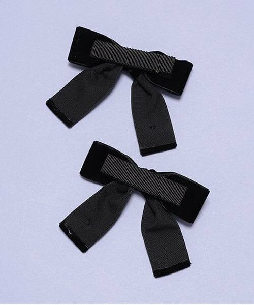 by LOVEiT / バイ ラビット ヘアピン | ベルベットリボンクリップ | 詳細2