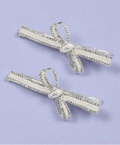 by LOVEiT / バイ ラビット ヘアピン | リボンビジュークリップ