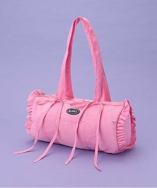 by LOVEiT / バイ ラビット ボストンバッグ | フリルリボンボストン（ピンク）