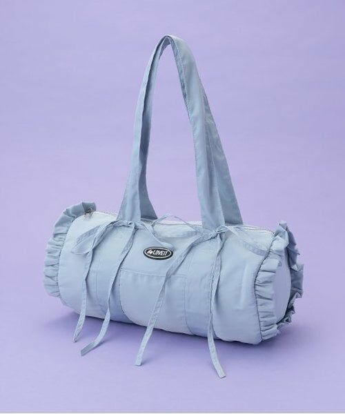 by LOVEiT / バイ ラビット ボストンバッグ | フリルリボンボストン（ブルー）