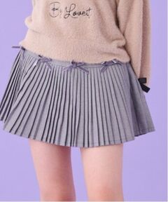 by LOVEiT / バイ ラビット ミニ・ひざ丈スカート | リボンティアードプリーツスカート（インパンつき）