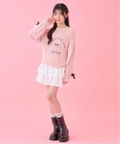 by LOVEiT / バイ ラビット ミニ・ひざ丈スカート | フリフリレーシースカート(インパンつき) | 詳細1