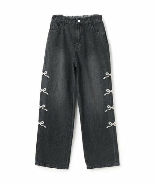 by LOVEiT / バイ ラビット その他パンツ | サイドリボン刺しゅうワイドパンツ | 詳細13