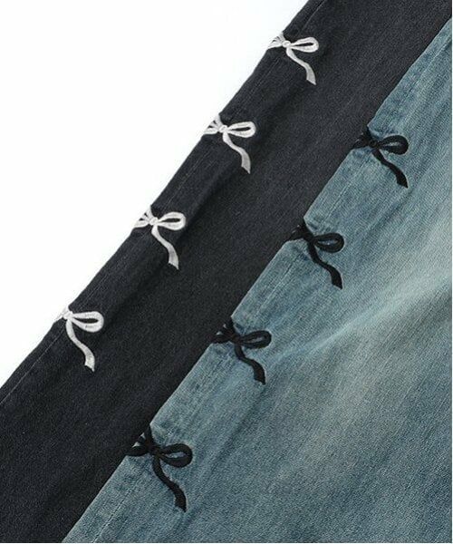 by LOVEiT / バイ ラビット その他パンツ | サイドリボン刺しゅうワイドパンツ | 詳細7