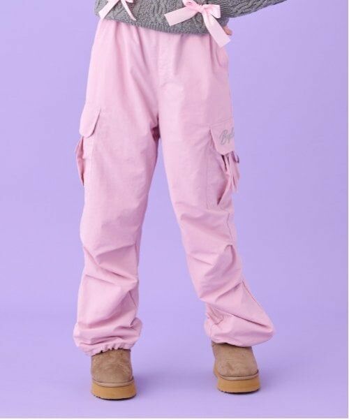 by LOVEiT / バイ ラビット その他パンツ | リボンつきパラシュートパンツ(ピンク)