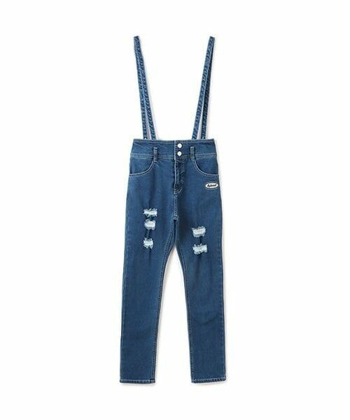 by LOVEiT / バイ ラビット その他パンツ | ハイウエストスリムパンツ（ブルー）