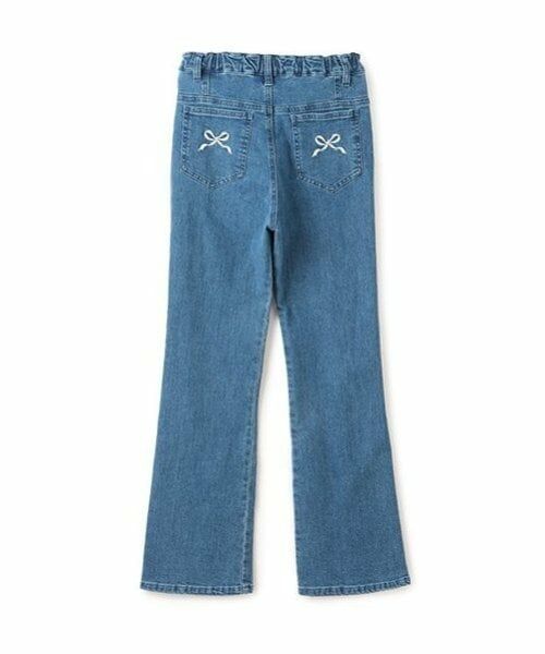 by LOVEiT / バイ ラビット その他パンツ | リボン付きフリンジデニムパンツ | 詳細1