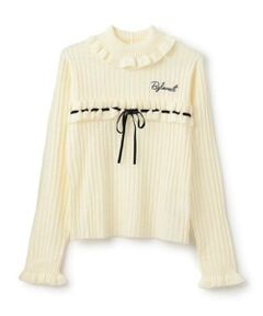 by LOVEiT / バイ ラビット ニット・セーター | フリルリボンニット