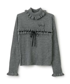 by LOVEiT / バイ ラビット ニット・セーター | フリルリボンニット