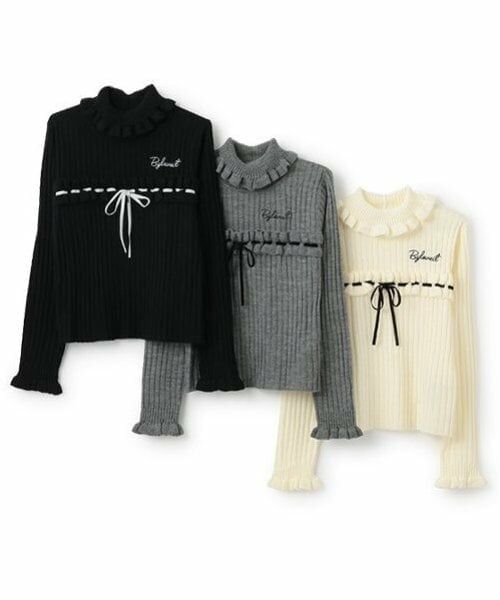 by LOVEiT / バイ ラビット ニット・セーター | フリルリボンニット | 詳細8