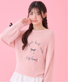 by LOVEiT / バイ ラビット ニット・セーター | 袖リボンシャギーニット