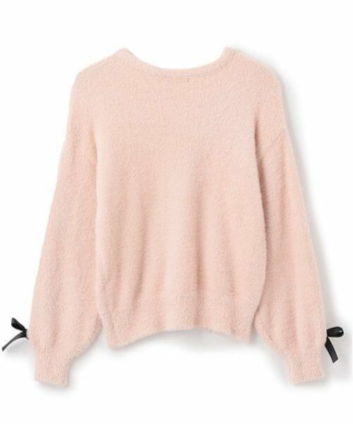 by LOVEiT / バイ ラビット ニット・セーター | 袖リボンシャギーニット | 詳細1