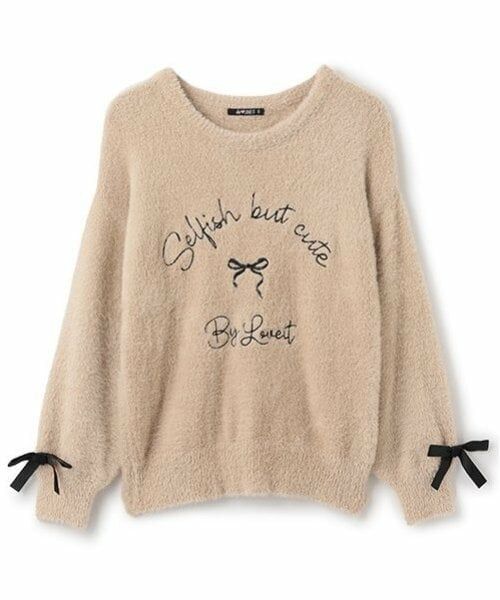by LOVEiT / バイ ラビット ニット・セーター | 袖リボンシャギーニット | 詳細8
