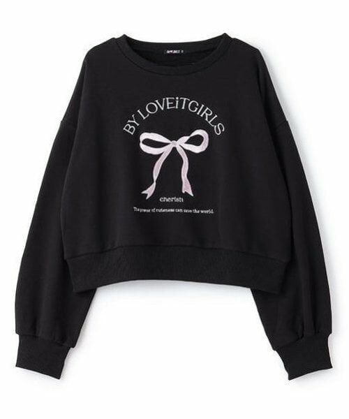 by LOVEiT / バイ ラビット スウェット | フロントリボン刺しゅうプルオーバー | 詳細11