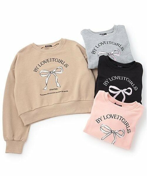 by LOVEiT / バイ ラビット スウェット | フロントリボン刺しゅうプルオーバー | 詳細8