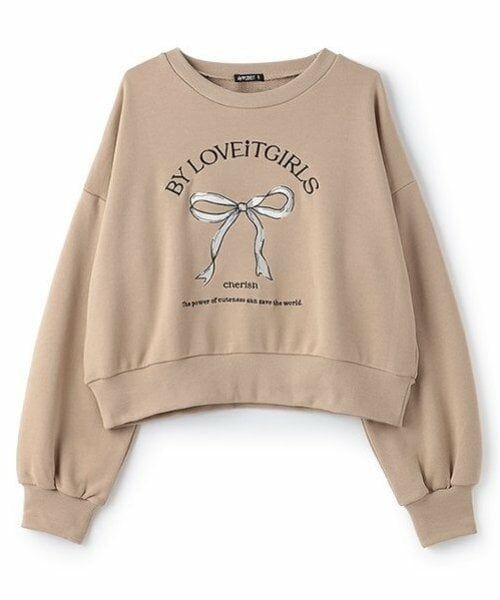 by LOVEiT / バイ ラビット スウェット | フロントリボン刺しゅうプルオーバー | 詳細9