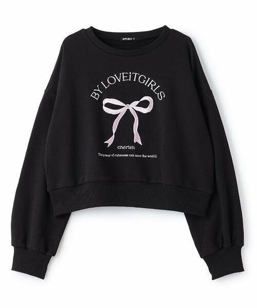 by LOVEiT / バイ ラビット スウェット | フロントリボン刺しゅうプルオーバー | 詳細12