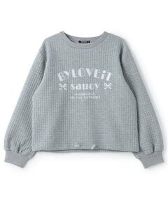 by LOVEiT / バイ ラビット スウェット | 裾ドロストプルオーバー