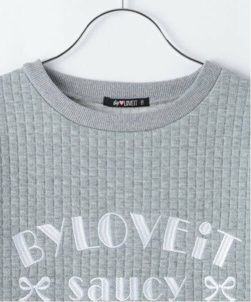 by LOVEiT / バイ ラビット スウェット | 裾ドロストプルオーバー | 詳細4