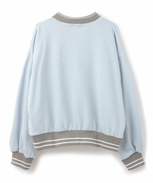 by LOVEiT / バイ ラビット スウェット | ラインリブVネックプルオーバー | 詳細1