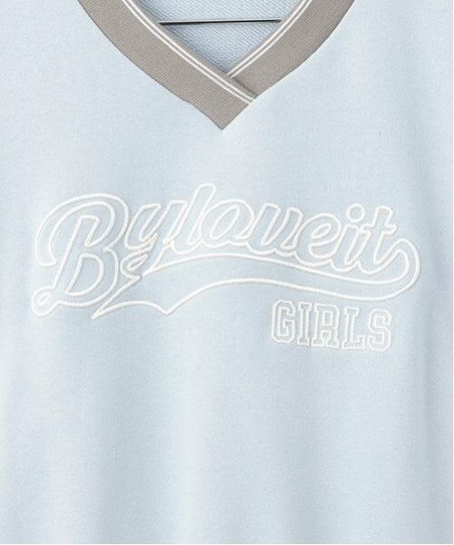 by LOVEiT / バイ ラビット スウェット | ラインリブVネックプルオーバー | 詳細3
