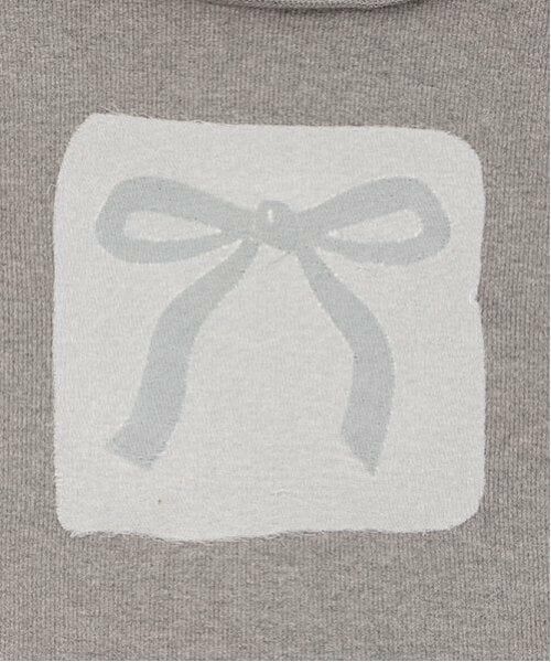by LOVEiT / バイ ラビット Tシャツ | 大人リボン起毛テレコプルオーバー | 詳細4