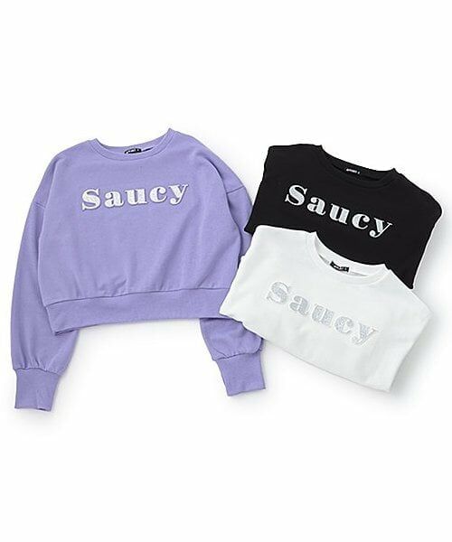 by LOVEiT / バイ ラビット スウェット | エンボスオングリッタープルオーバー | 詳細8