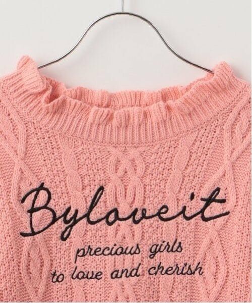 by LOVEiT / バイ ラビット ニット・セーター | ケーブルロゴニット | 詳細2