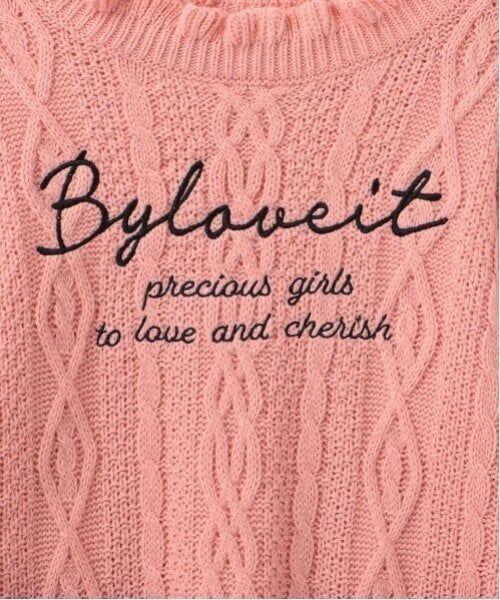 by LOVEiT / バイ ラビット ニット・セーター | ケーブルロゴニット | 詳細3