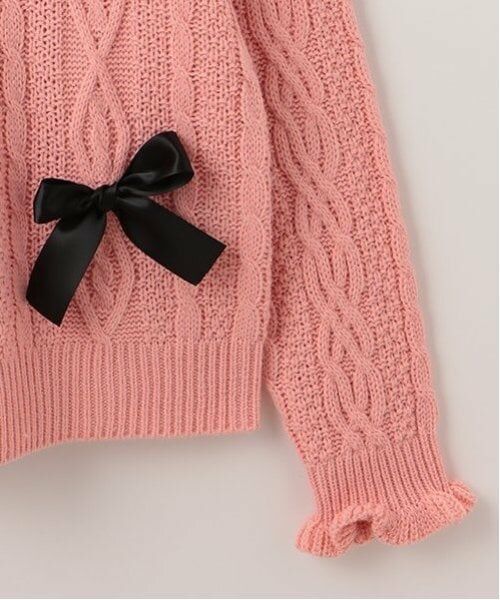 by LOVEiT / バイ ラビット ニット・セーター | ケーブルロゴニット | 詳細4