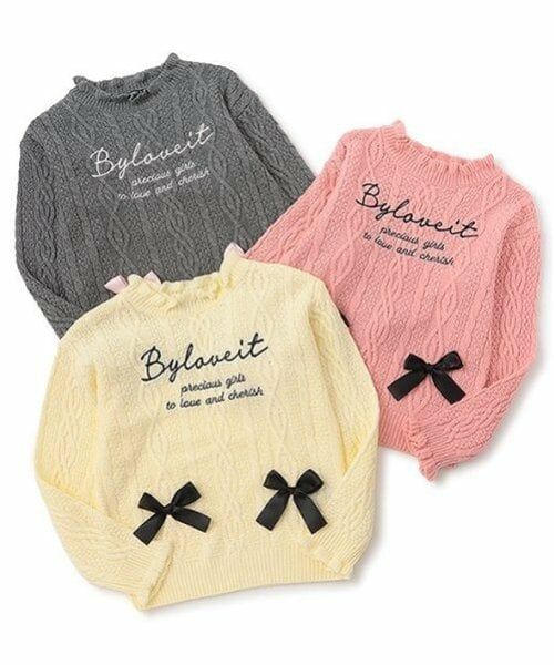 by LOVEiT / バイ ラビット ニット・セーター | ケーブルロゴニット | 詳細6