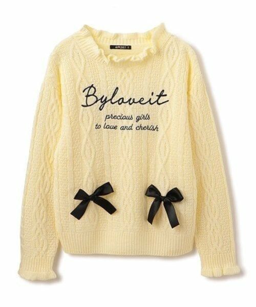 by LOVEiT / バイ ラビット ニット・セーター | ケーブルロゴニット | 詳細8