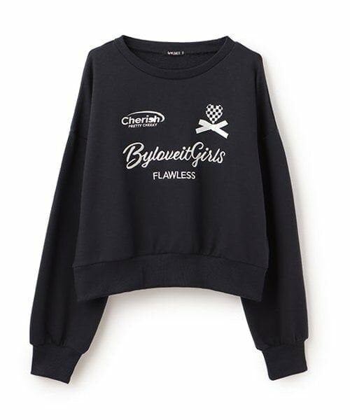 by LOVEiT / バイ ラビット スウェット | チームマークプルオーバー（紺）